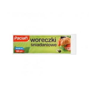Woreczki śniadaniowe z klipsem 100 szt Paclan