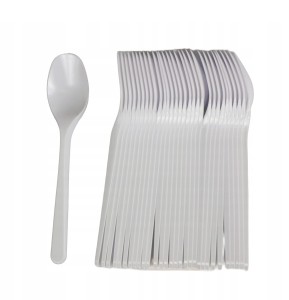 Premium Łyżka plastikowa biała a50 /20/