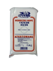 Woreczki HDPE 14/4/26 grube /10/