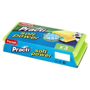 Zmywak do naczyń 3 szt. soft power Paclan