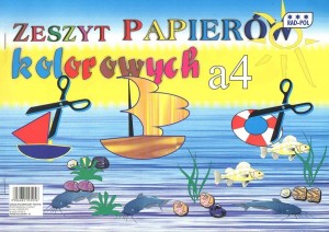 Zeszyt papierów kolorowych a4