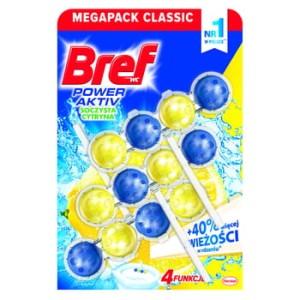 Bref power activ cytryna kulki wc 3x50g /9/