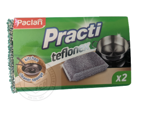 PACLAN Zmywak PRACTI TEFLONEX 2szt do teflonu