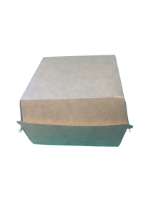 Poj. papierowy na hamburgera Kraft 8x11x11 a75 /8/