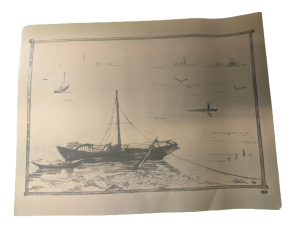 Zestaw podkładek pap. na stół 30x40 Ruderboot a100