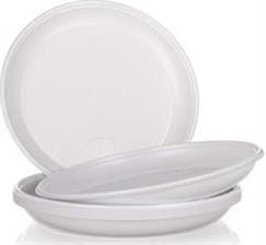 Talerz plastik biały 17cm a100      /15/