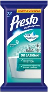Presto chusteczki do łazienki 55szt