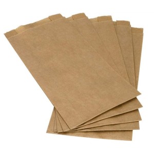 Torby papierowe fałdowane szare 20x8x40 a1000